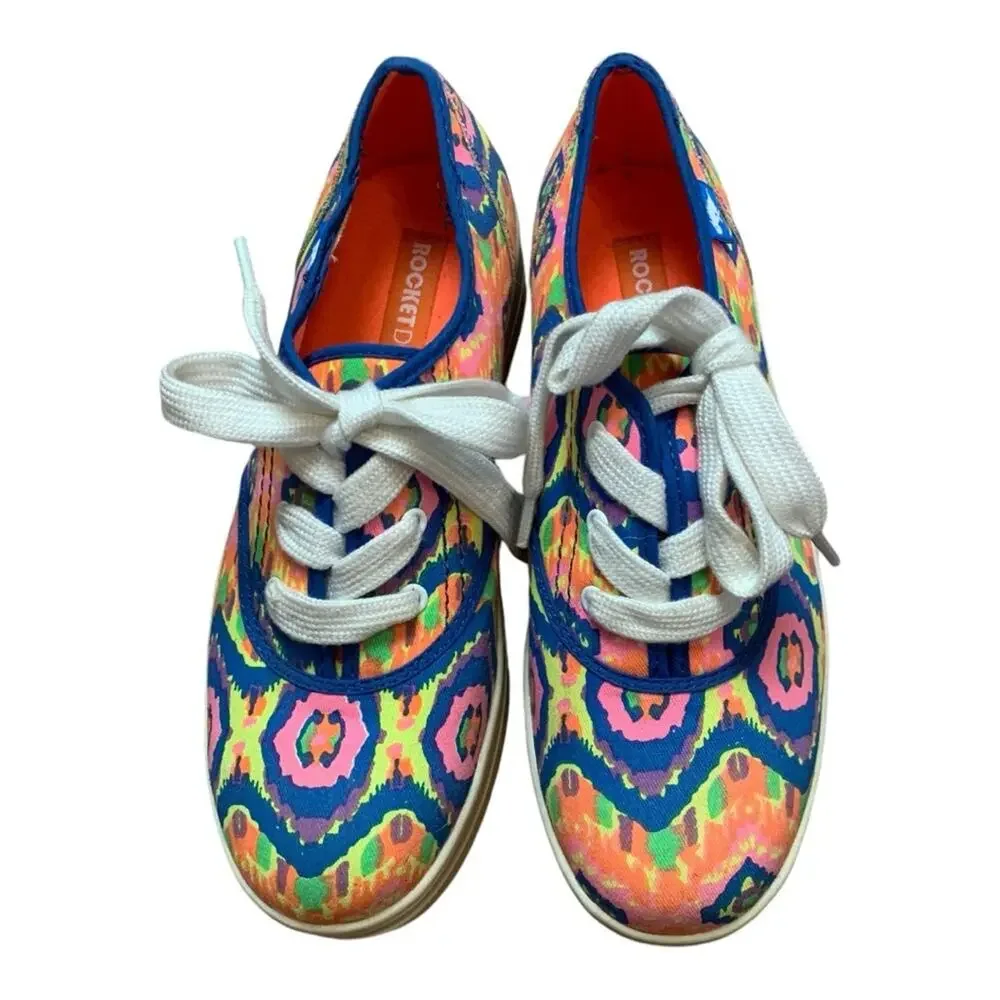 Rocket Dog women's size 8 electric boogie cotton platform sneakers